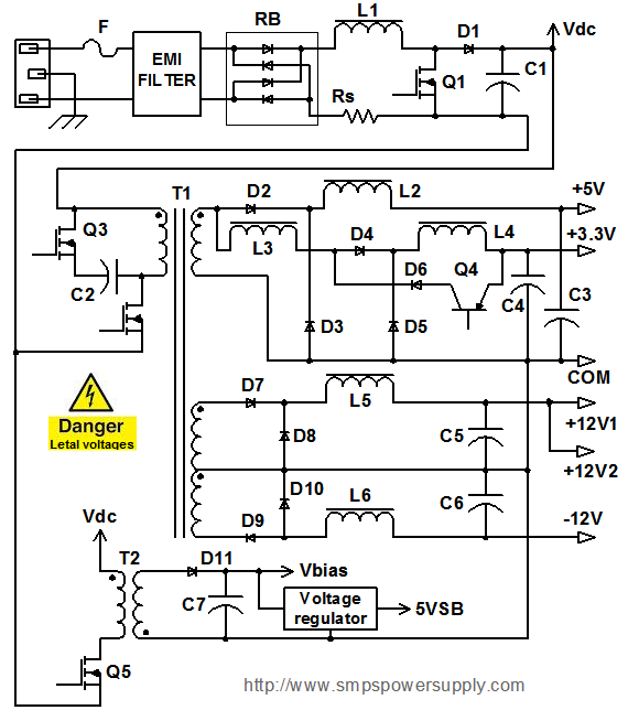 Computer Power Supply Diagram And Operation